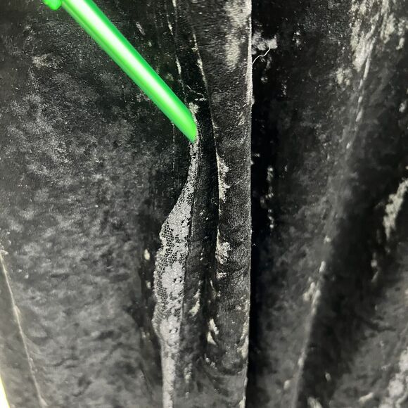 Daisy Street Sexy Black Velvet Maxi Slip Dress Whimsygoth Witchy Bohemian Sz 2X - Picture 4 of 12